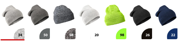 czapka arctic kolory lista