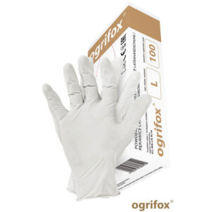 rękawice lateksowe pudrowane OX LAT OGRIFOX